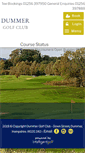 Mobile Screenshot of dummergolfclub.com